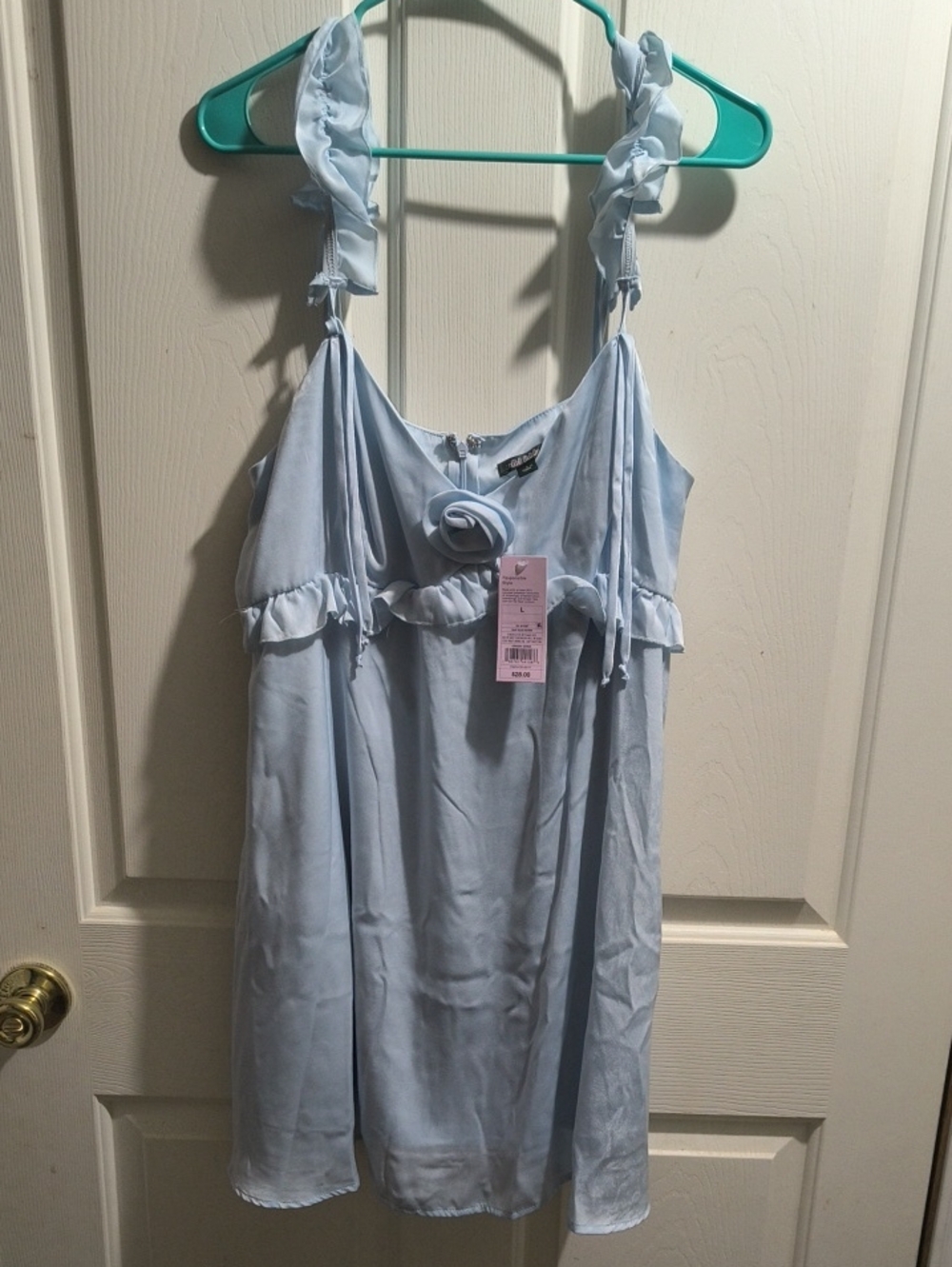 wild fable Light Blue Ruffle Strap Sundress - Picture 1 of 4
